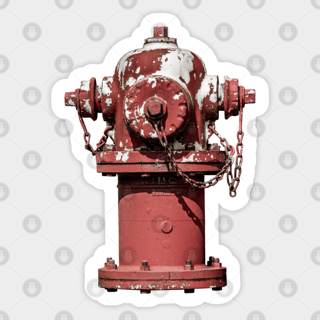 East Jordan Iron Works WaterMaster Hydrant Red Fire Hydrant Sticker TeePublic